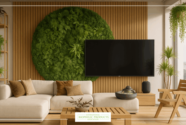 An image of biophilic a design Living Room