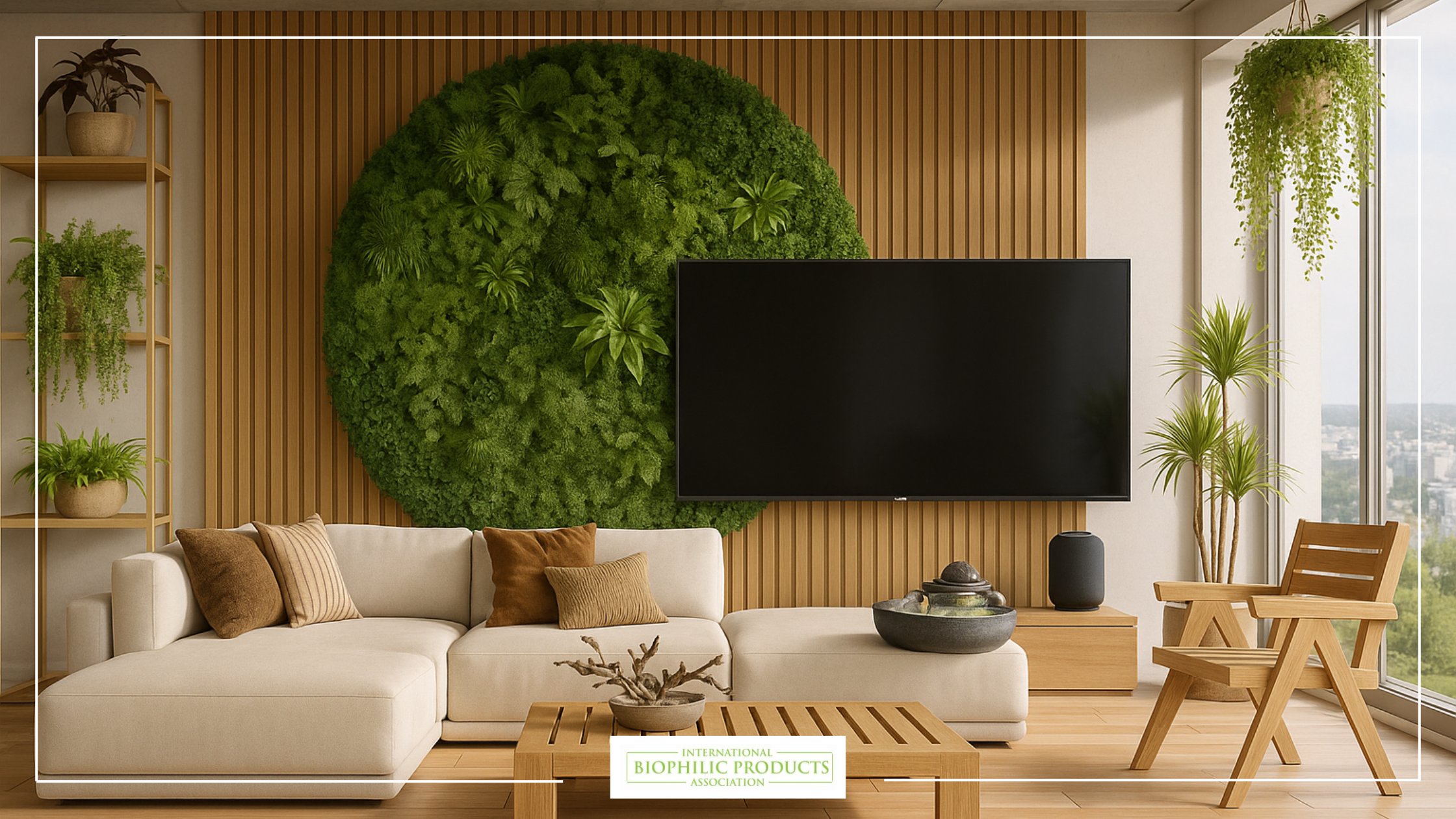 An image of biophilic a design Living Room