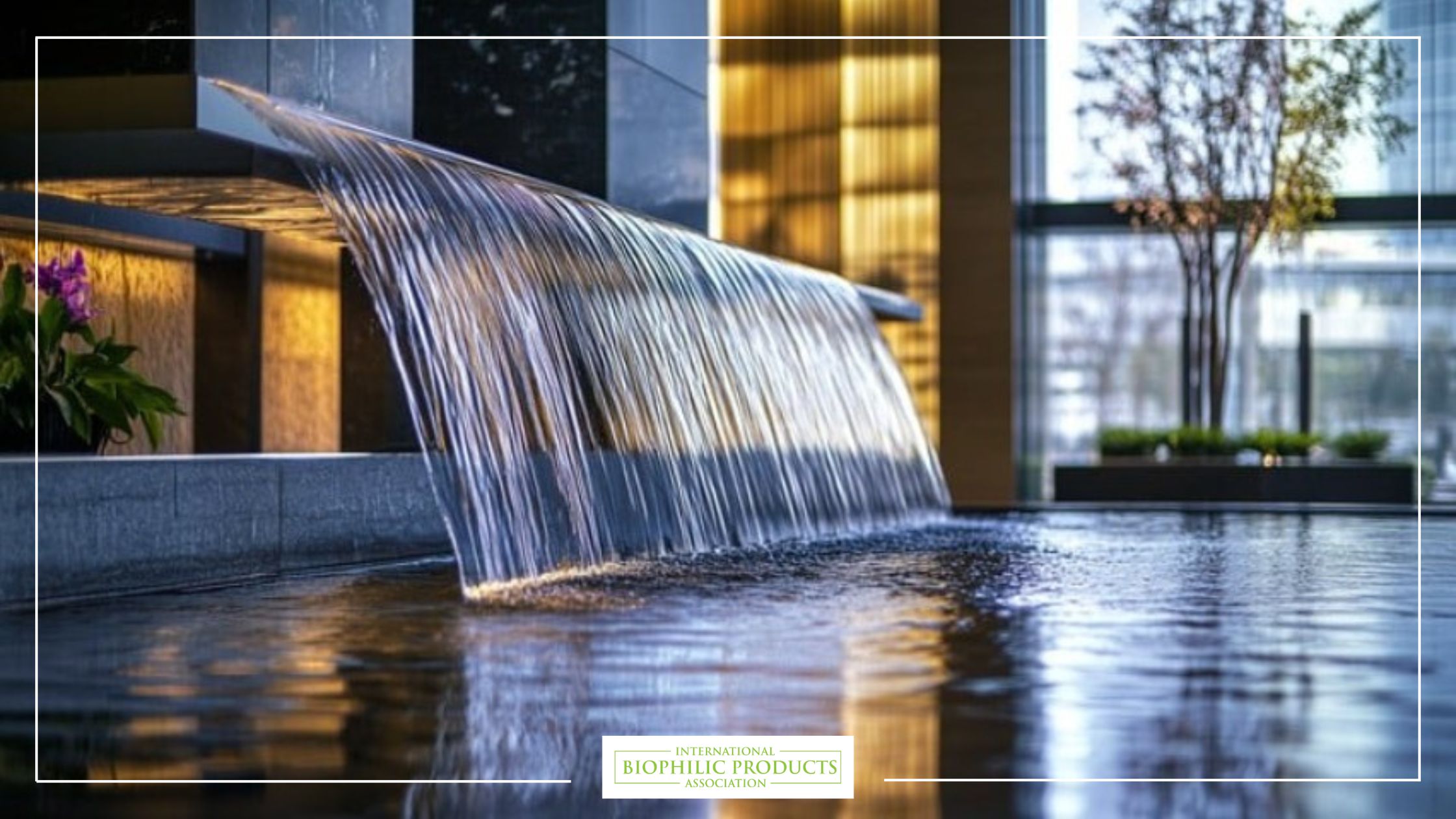 The sound of water in biophilic design: crafting serene spaces with natural acoustics 1 Water fountain